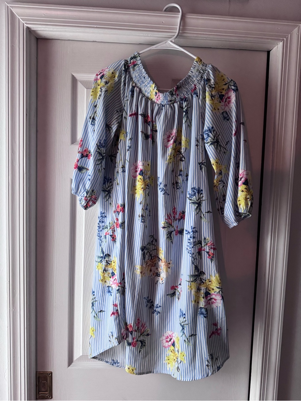 OFF THE SHOULDER FLORAL DRESS SPENSE LARGE
